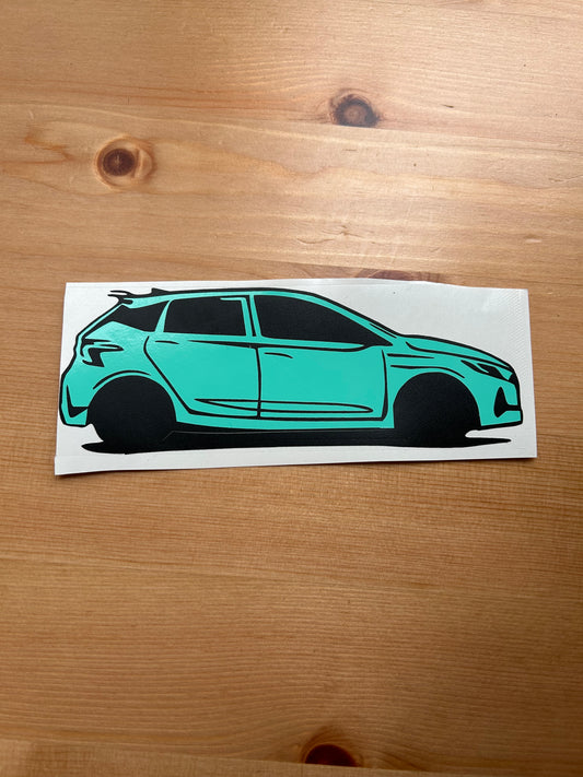 i20N Side-On Kiss Cut Sticker