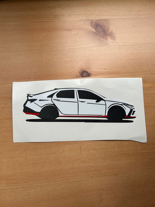i30N Sedan Side-On Kiss Cut Sticker