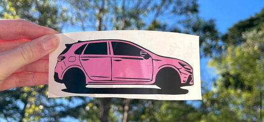 i30N Hatch Side-On Kiss Cut Sticker