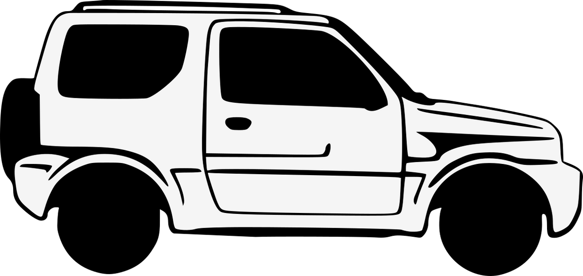 Generation 3 Suzuki Jimny Side-On - Kiss Cut Sticker – Turtle Trail Designs