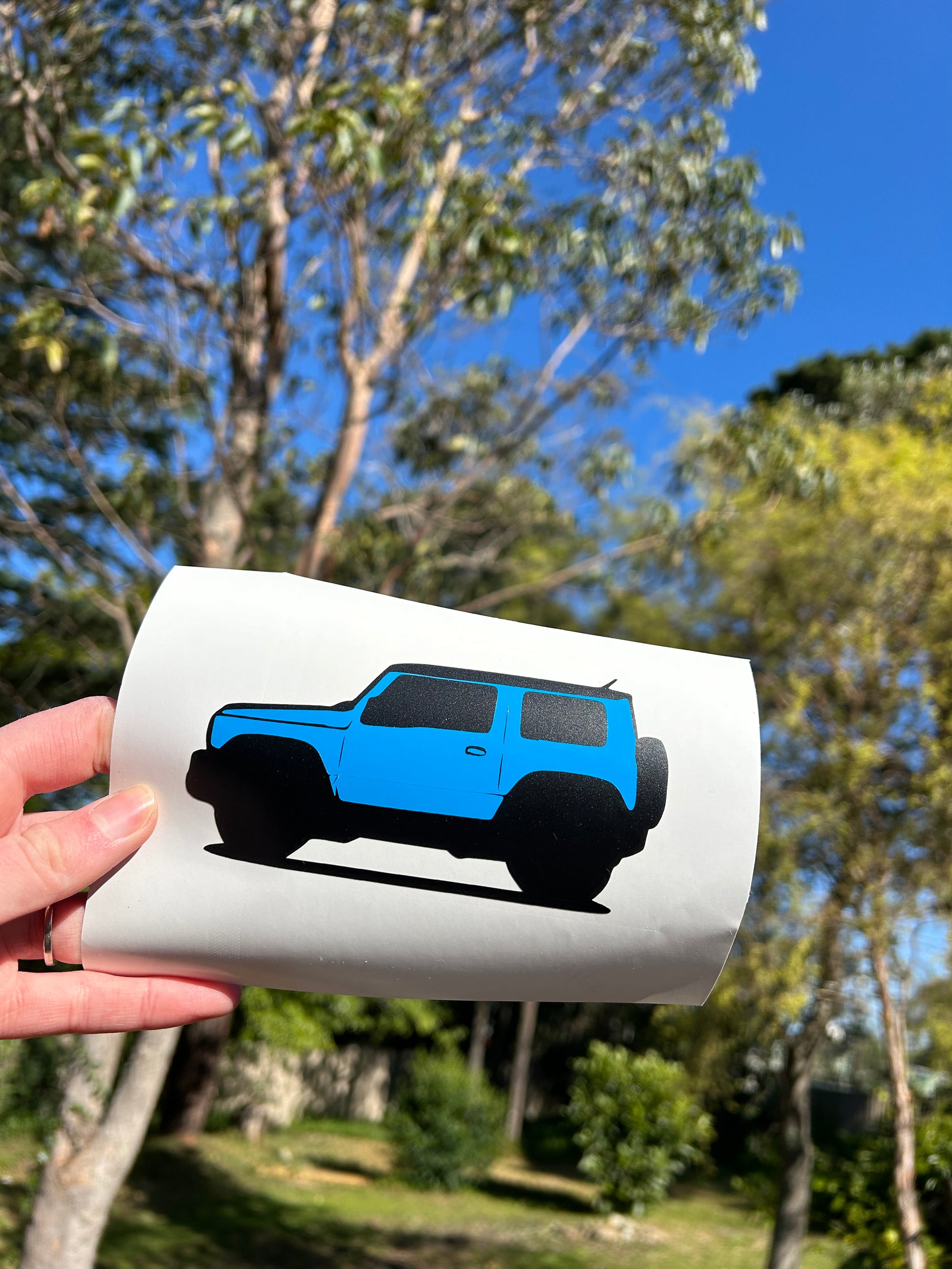 Jimny Sticker Design Jimny Sticker - Side on (3 Door) - Kiss Cut Sticker – Turtle Trail Designs